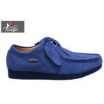Clarkes wallabees Suede Bright Blue