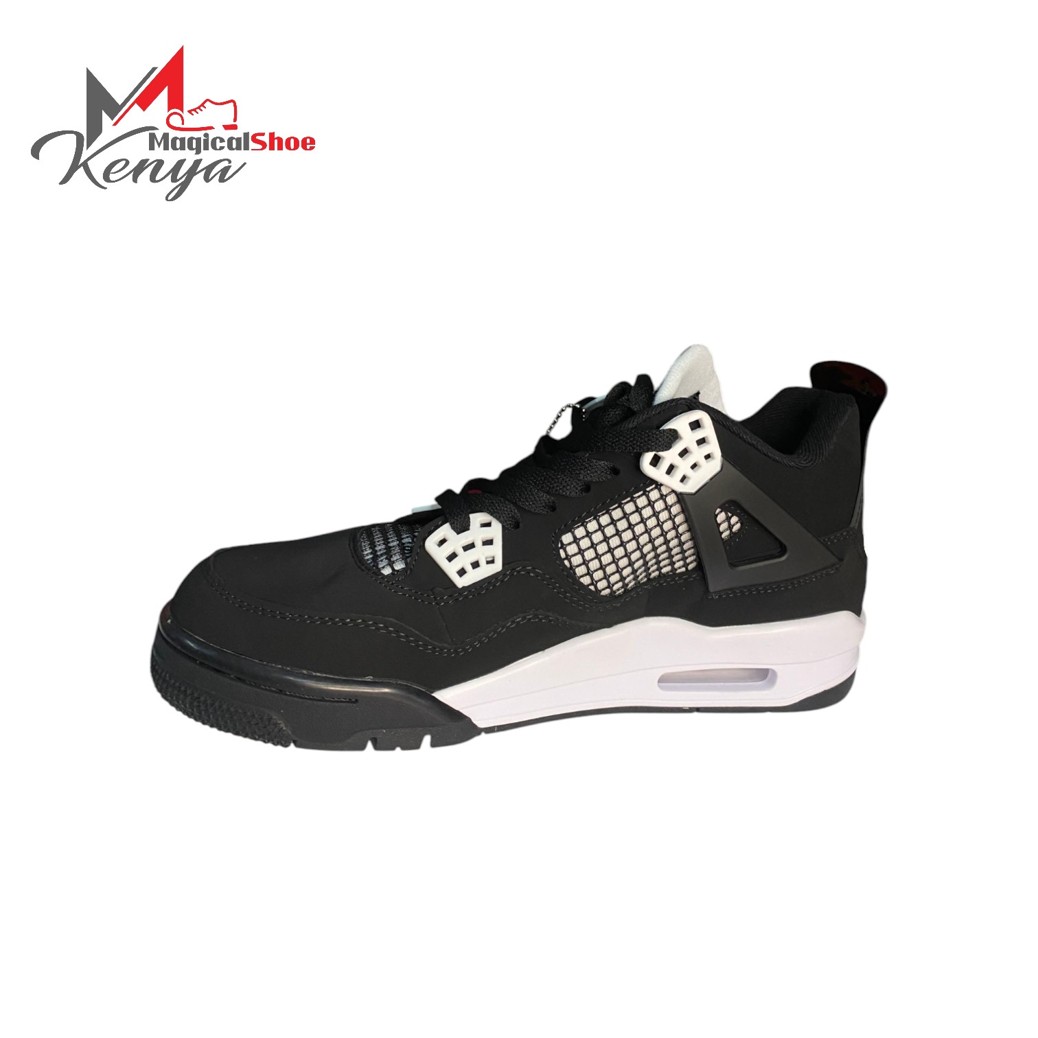 Air Jordan 4 Retro White Sneakers - Image 3