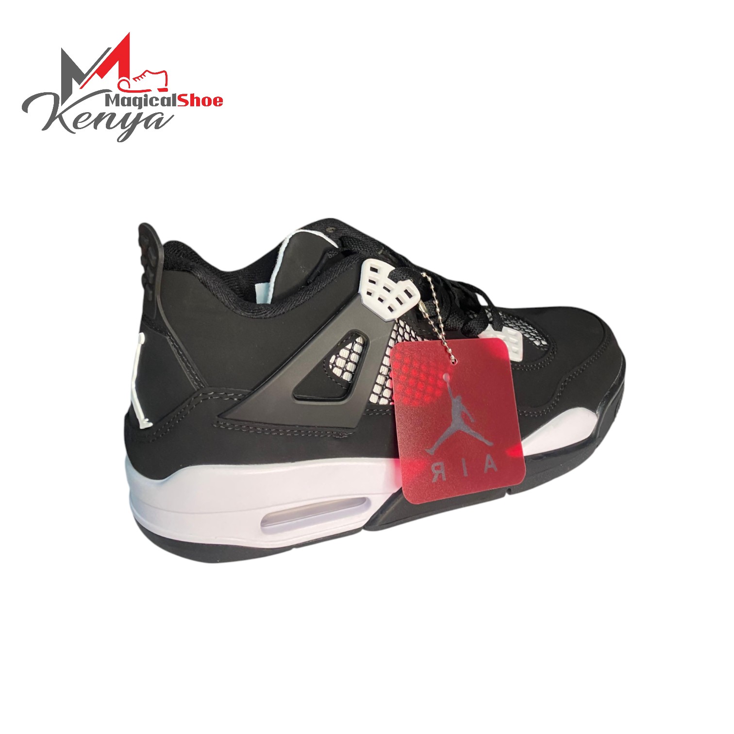 Air Jordan 4 Retro White Sneakers - Image 5